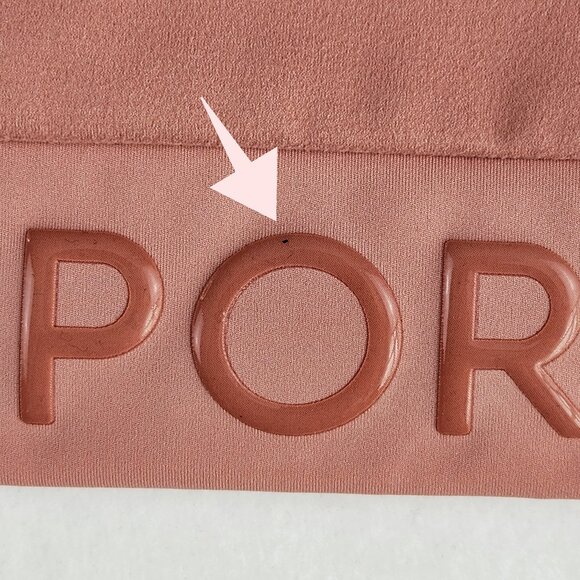 Victoria Sport Victorias Secret Long Sleeve Crop Top Size Large Pink Peach - Picture 4 of 7